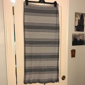 Long striped Worth skirt